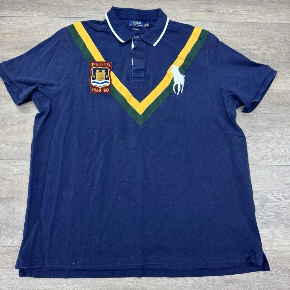 Polo Ralph Lauren Big Pony Crest Polo Men Sz XXL Classic Fit Preppy